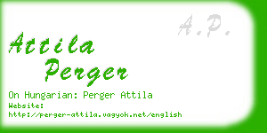 attila perger business card